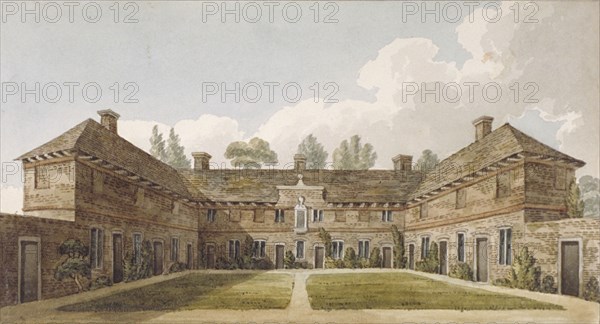 Winchester Almshouses, Richmond Hill, Surrey, c1820. Artist: Anon