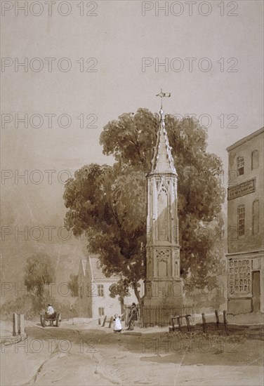 Tottenham High Road, London, c1820. Artist: George Harley