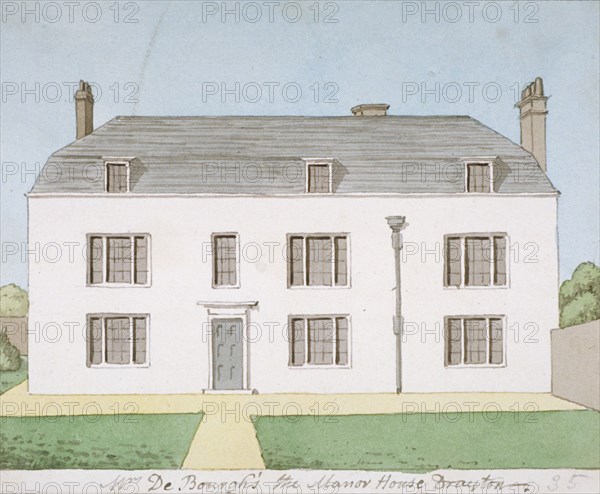 Manor House, West Drayton, Middlesex, c1820. Artist: John Oldfield