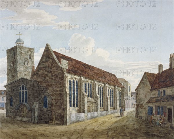 Church of St Margaret, Uxbridge, Middlesex, c1800. Artist: Anon