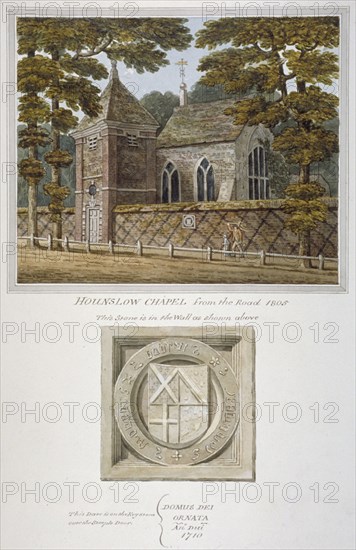 Hounslow Chapel, High Street, Hounslow, Middlesex, 1805. Artist: Anon