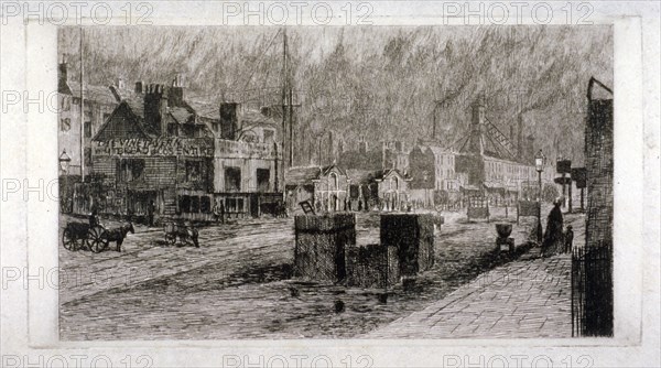 Vine Tavern, Mile End Road, Stepney, London, 1871. Artist: Edwin Edwards