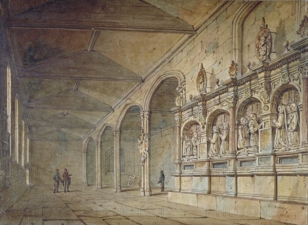 Interior of the Chapel of St Peter ad Vincula, Tower of London, 1814. Artist: John Coney