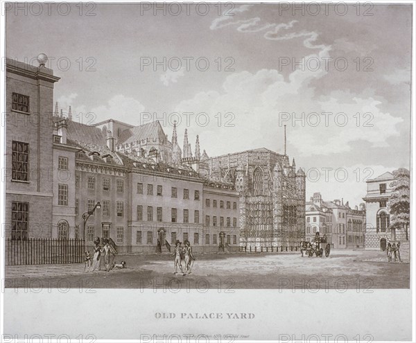 Old Palace Yard, Westminster, London, 1793. Artist: Thomas Malton II