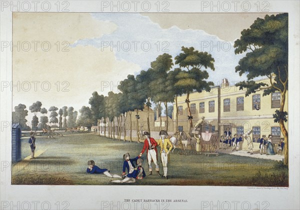 Cadets of the Royal Military Academy, Woolwich, Kent, 1851. Artist: Anon