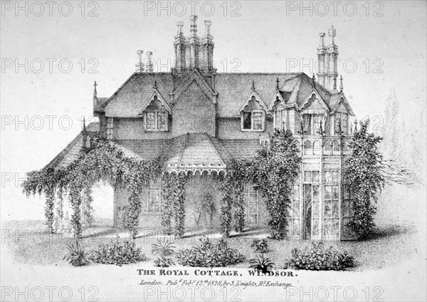 The Royal Cottage, Windsor, Berkshire, 1828. Artist: Anon