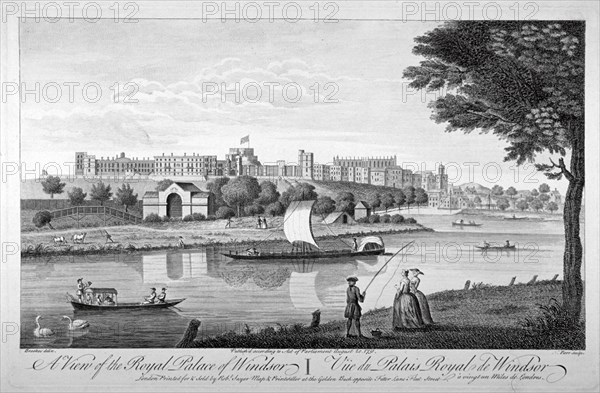 Windsor Castle, Berkshire, 1751. Artist: Nathaniel Parr