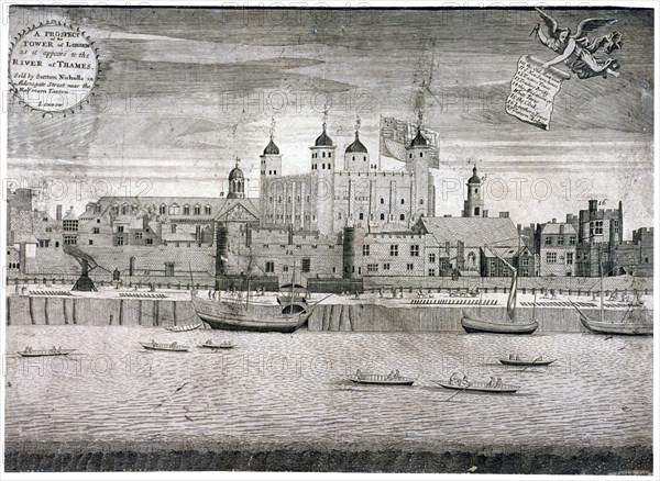 Tower of London, c1750. Artist: Sutton Nicholls