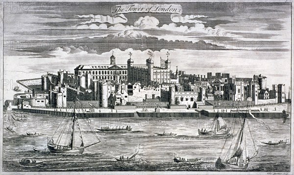 Tower of London, c1750. Artist: Thomas Gardner