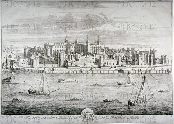 Tower of London, c1700. Artist: Johannes Kip