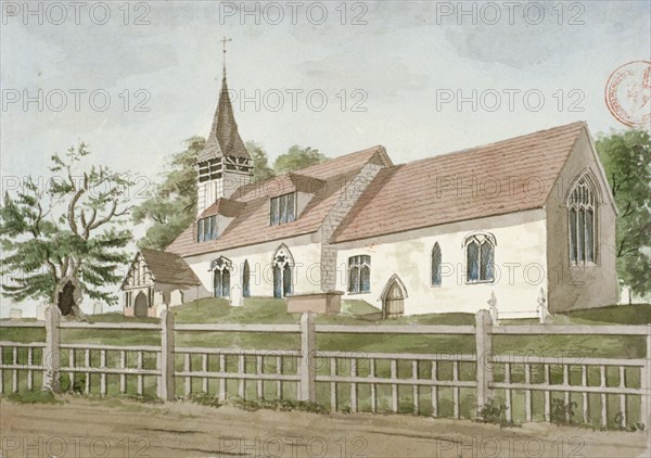 Church of St Mary, Norwood, Middlesex, c1800. Artist: Anon