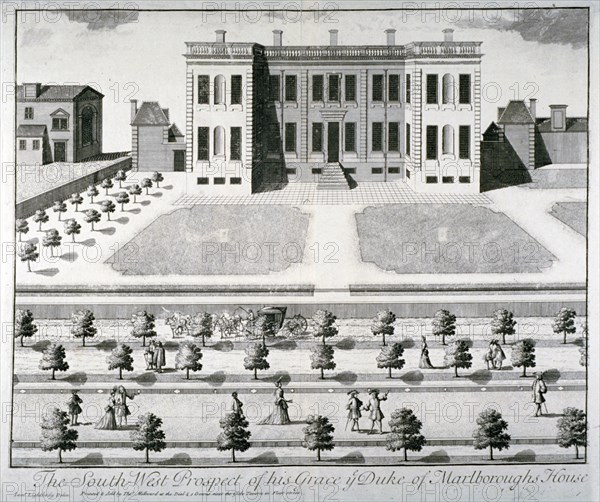 Marlborough House, Pall Mall, Westminster, London, c1720. Artist: John Harris I