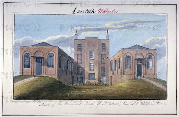 Benevolent Society of St Patrick's building, Stamford Street, Southwark, London, c1825. Artist: G Yates