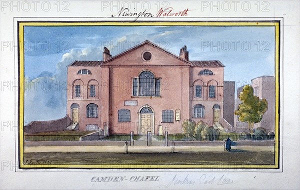 Camden Chapel, East Lane, Southwark, London, 1825. Artist: G Yates