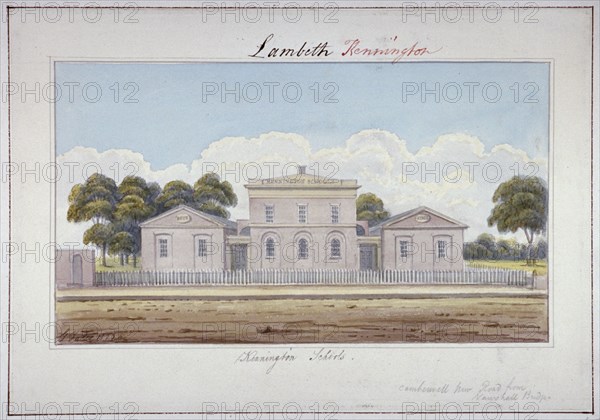 Kennington Schools, Camberwell New Road, Lambeth, London, 1826. Artist: G Yates