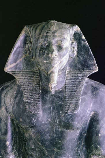 Statue of the Pharaoh Khafre.  Artist: Tony Evans