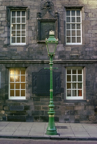 Lamppost, Edinburgh, Scotland. Artist: Tony Evans