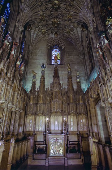 Interior of the Thistle Chapel, St Giles' Cathedral, Edinburgh, Scotland.  Artist: Tony Evans