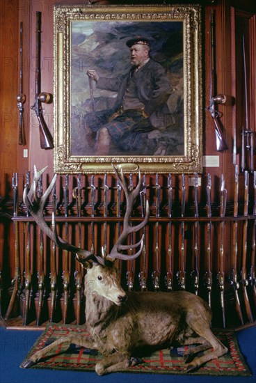 Entrance hall, Blair Castle, Blair Atholl, Perthshire, Scotland. Artist: Tony Evans