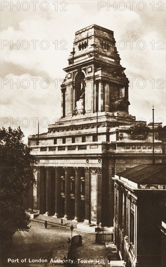 View of the Port of London Authority building, Tower Hill, London, c1930. Artist: Unknown