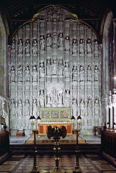 Reredos, All Souls College Chapel, Oxford, Oxfordshire, 1974. Artist: Tony Evans