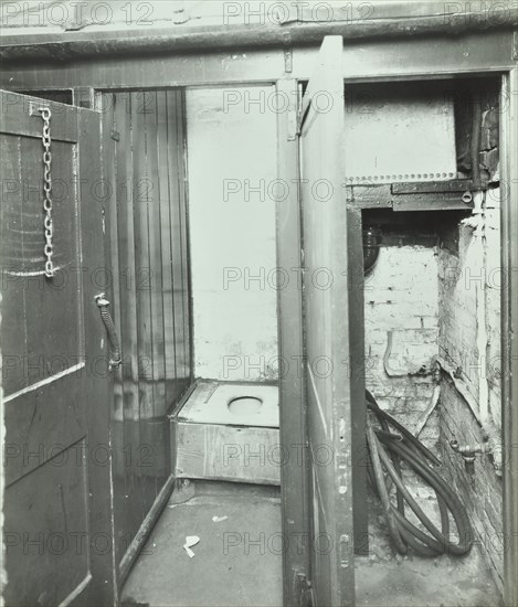 Outside toilet, Belleville Road School, London, 1936. Artist: Unknown.