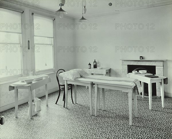 The waiting room, Norwood School treatment centre, London, 1911. Artist: Unknown.