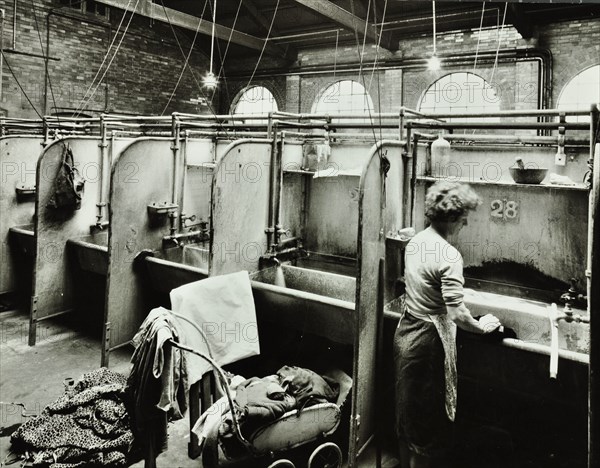 Boundary Street Area Laundry, Bethnal Green, London, 1964. Artist: Unknown.