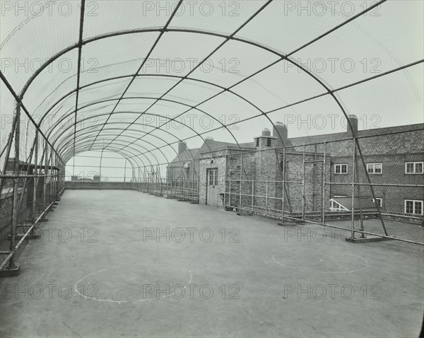 Playground on roof, School of Building, Brixton, London, 1936. Artist: Unknown.