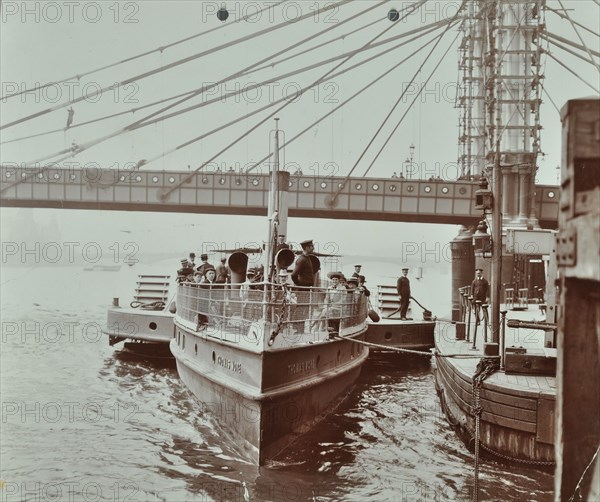 London Steamboat Service, River Thames, London, 1907. Artist: Unknown.