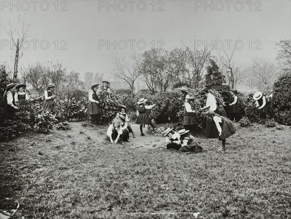 A class from Fulham County Secondary School having a nature lesson, London, 1908. Artist: Unknown.