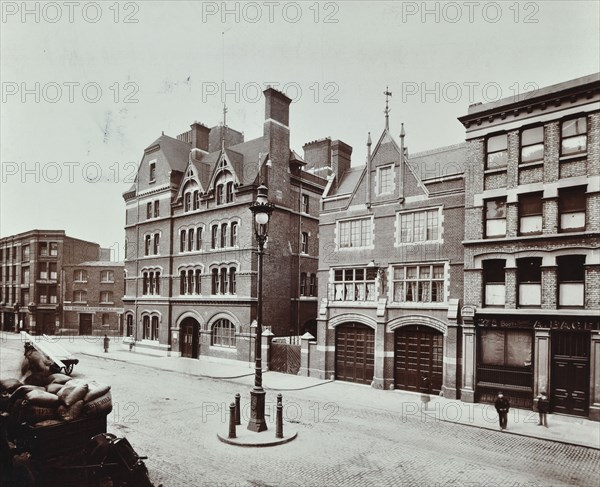 Whitechapel Fire Station, Commercial Road, Stepney, London, 1902. Artist: Unknown.