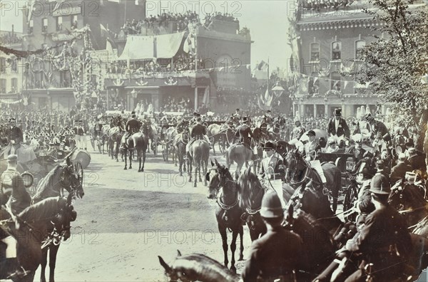 Official opening of the Blackwall Tunnel, Poplar, London, 1897. Artist: Unknown.