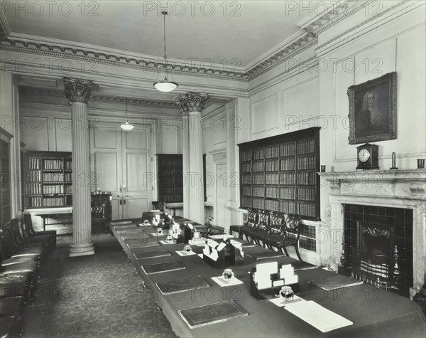 The Cabinet Room at Number 10, Downing Street, London, 1927. Artist: Unknown.