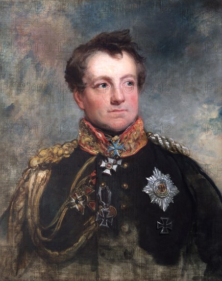 Portrait of Field Marshal August Neidhart, Count of Gneisenau, Prussian soldier, 1818