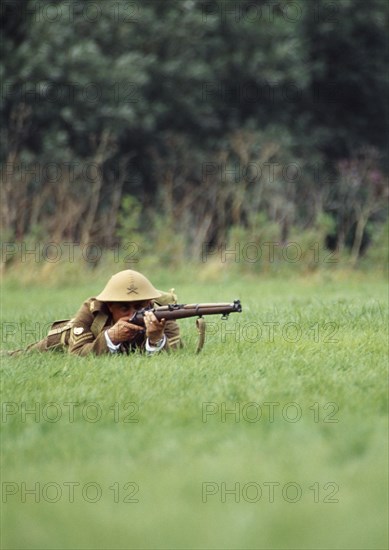 First World War re-enactment event, Festival of History, Stoneleigh Park, Warwickshire, 2004