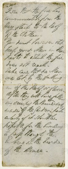 Battle instructions written by the Duke of Wellington, early 19th Century