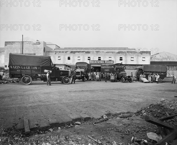 Waring & Gllow munitions factory, White City, Hammersmith and Fulham, London, August 1916