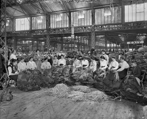 Waring & Gllow munitions factory, White City, Hammersmith and Fulham, London, August 1916