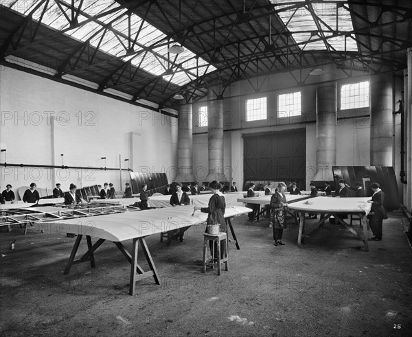 Aircraft manufacturing, Dick, Kerr & Company, Strand Road, Preston, Lancashire, January 1918