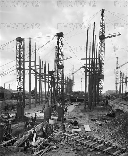 Furness Shipbuilding Yard, Billingham, Stockton-on-Tees, November 1918