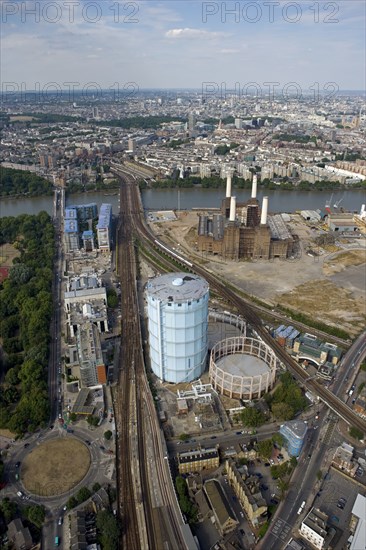 Battersea Power Station and Gasworks, London, 2006