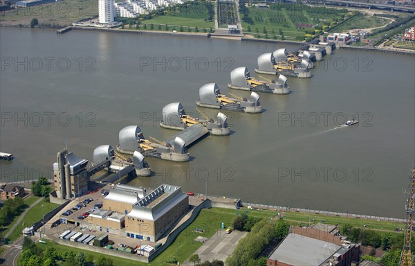 Thames Barrier, Woolwich Reach, London, 2008