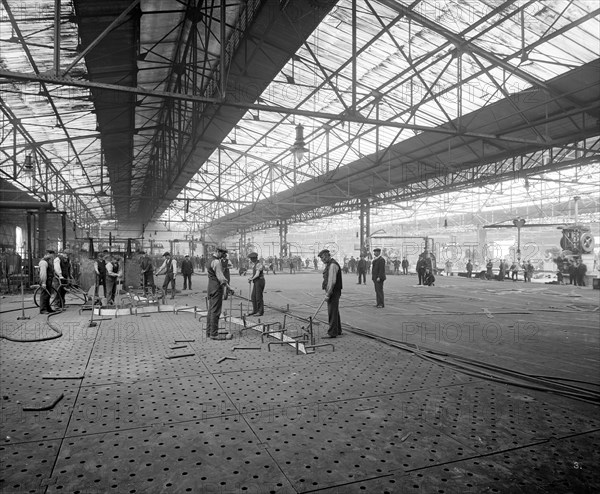 Cammell Laird shipyard, Birkenhead, Merseyside, 1913