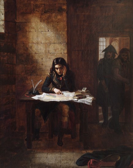 'Napoleon in the Prison of Nice in 1794', 1841.   Artist