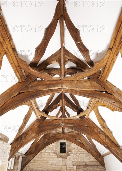 Interior of the roof of Fiddleford Manor, near Sturminster Newton, Dorset, 2010