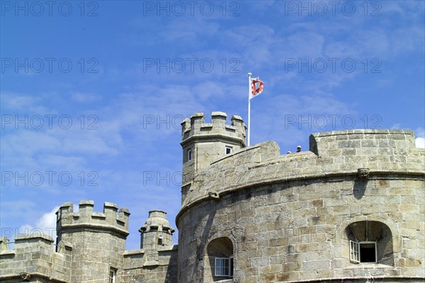 Battlements of Pendennis Castle, Falmouth, Cornwall, 2006