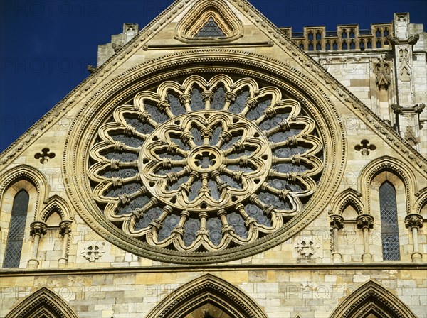 Rose window, York Minster, North Yorkshire