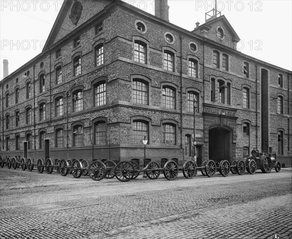 The gun carriage works, Cunard Engine Works, Derby Road, Kirkdale, Liverpool, January 1917