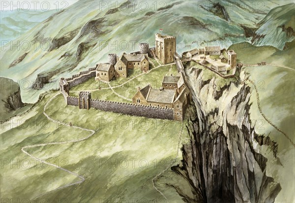 Peveril Castle, 14th century, (c1990-2010) Artist